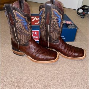 TONY LAMA OSTRICH SKIN BOOTS
